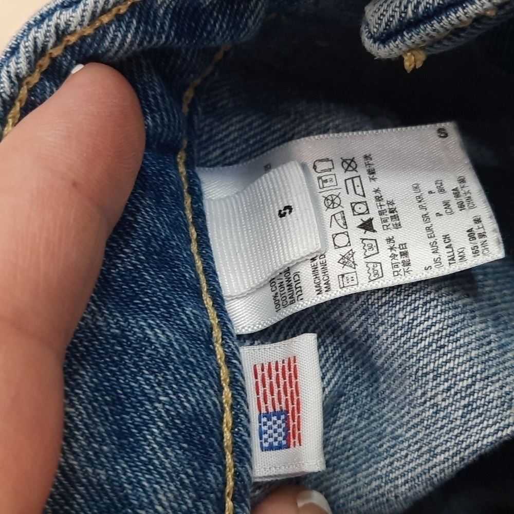 American Apparel Button Front Mini Jean Skirt - Picture 4 of 5